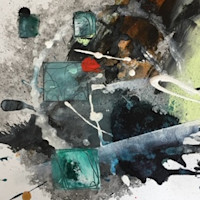 2017, 30x30 cm, Acrylmischtechnik auf Papier 2017, 30x30 cm, Acrylmischtechnik auf Papier