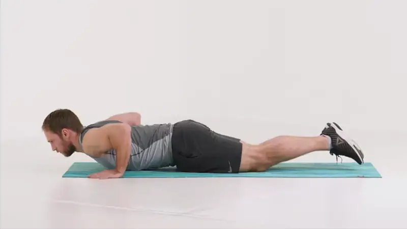 incline knee push up beginner strength workout