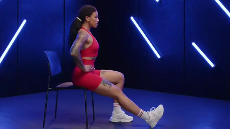 sitting hamstring stretch