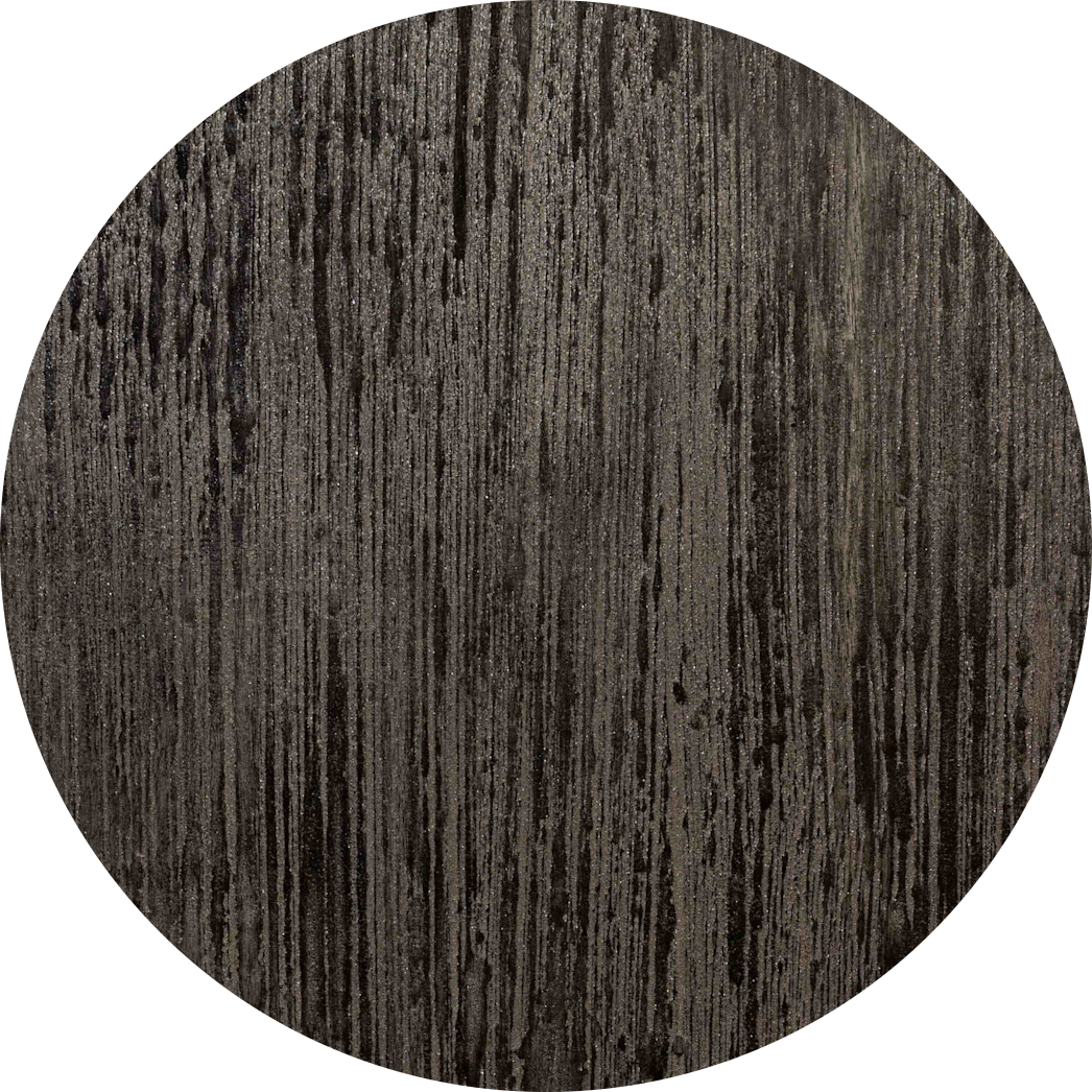 détail Calco vintage glamour technique de peinture professionnelle en gris foncé