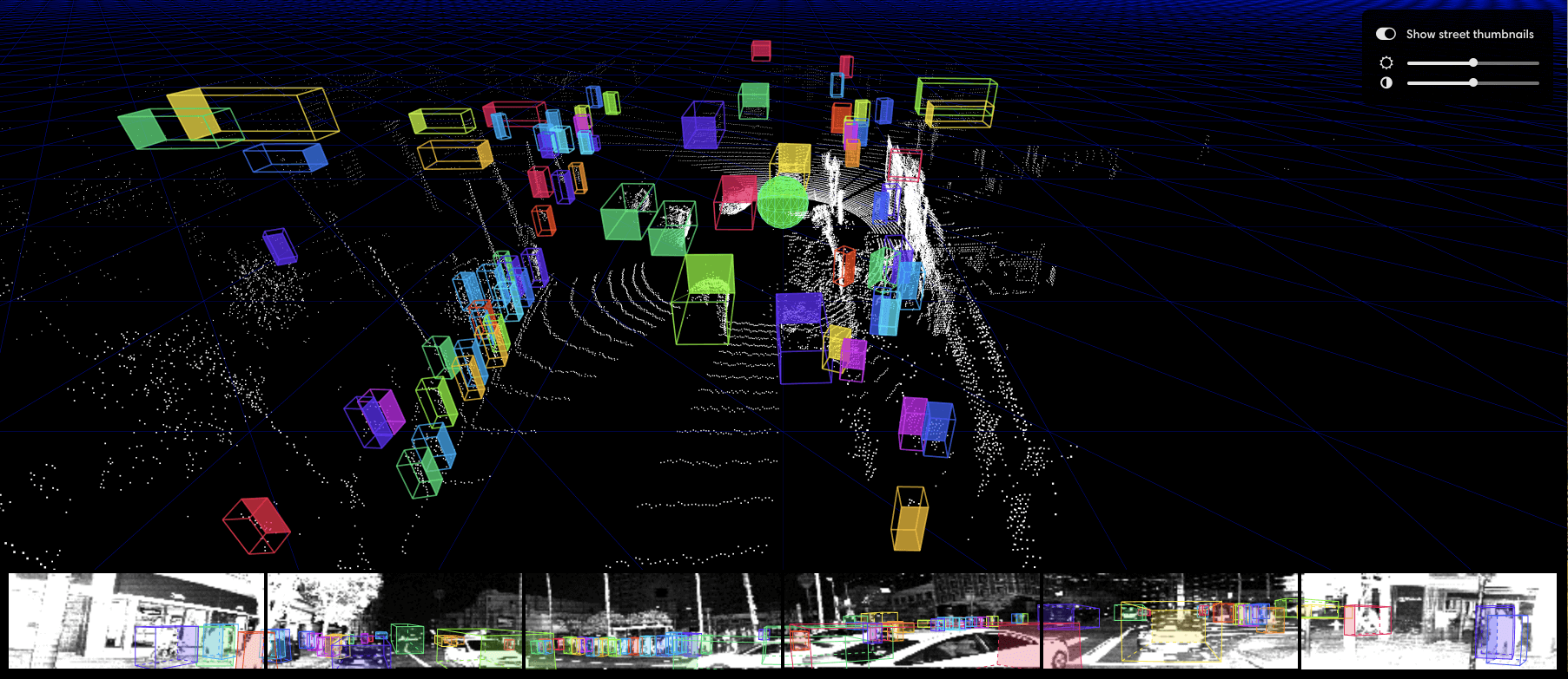 Full 360-degree camera view helps taskers locate and annotate objects.