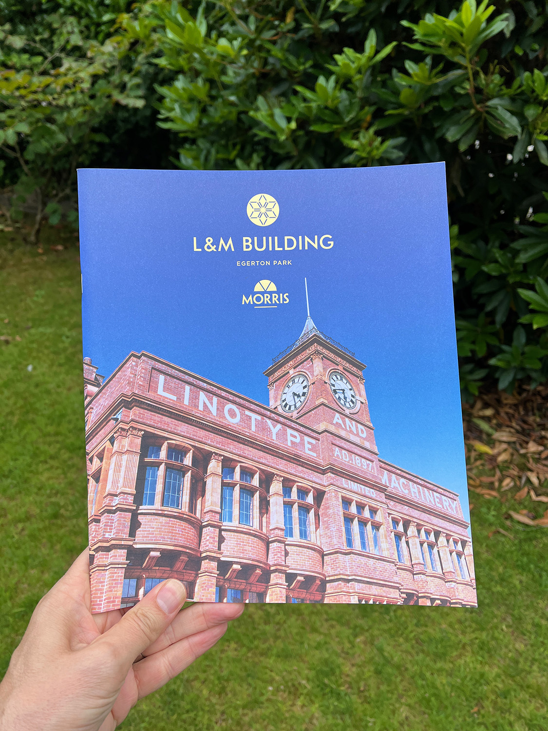 Brochure that the development company printed to promote the 11 apartments in the L&M admin building.