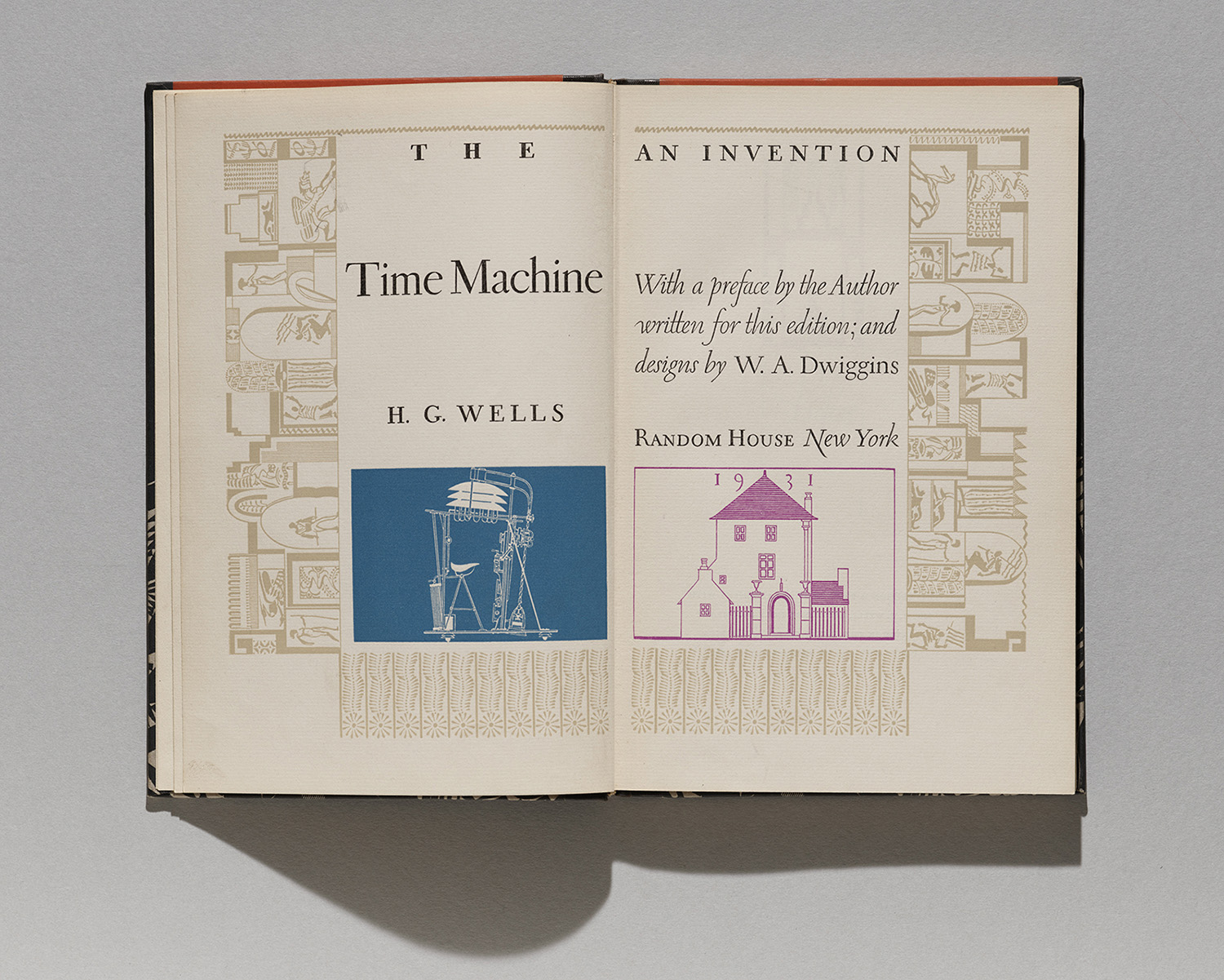 Title page from The Time Machine by H. G. Wells