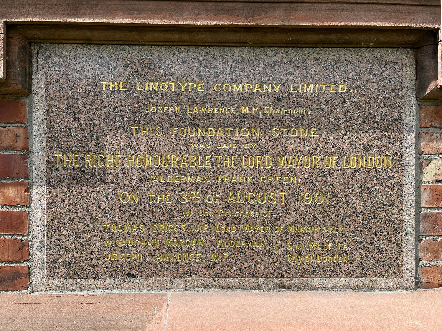 The cornerstone of the building.