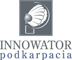 Logo Konkursu Innowator podkarpacia, organizowanego przez RARR S.A. Nagroda przyznana Bamie Logistics w roku 2017, za wdrażanie innowacyjnych rozwiązań, w sektorze małych i średnich firm.