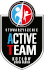 Logo Active Team, Stowarzyszenia upowszechniającego rozwijanie kultury fizycznej i sportu, z siedzibą w Kozłowie. Bama Logistics wspiera jego działania.