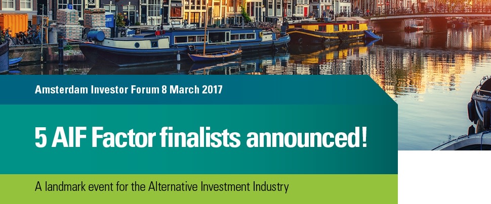 ABN AMRO Clearing announces 5 finalists in the AIF Factor 2017 competition