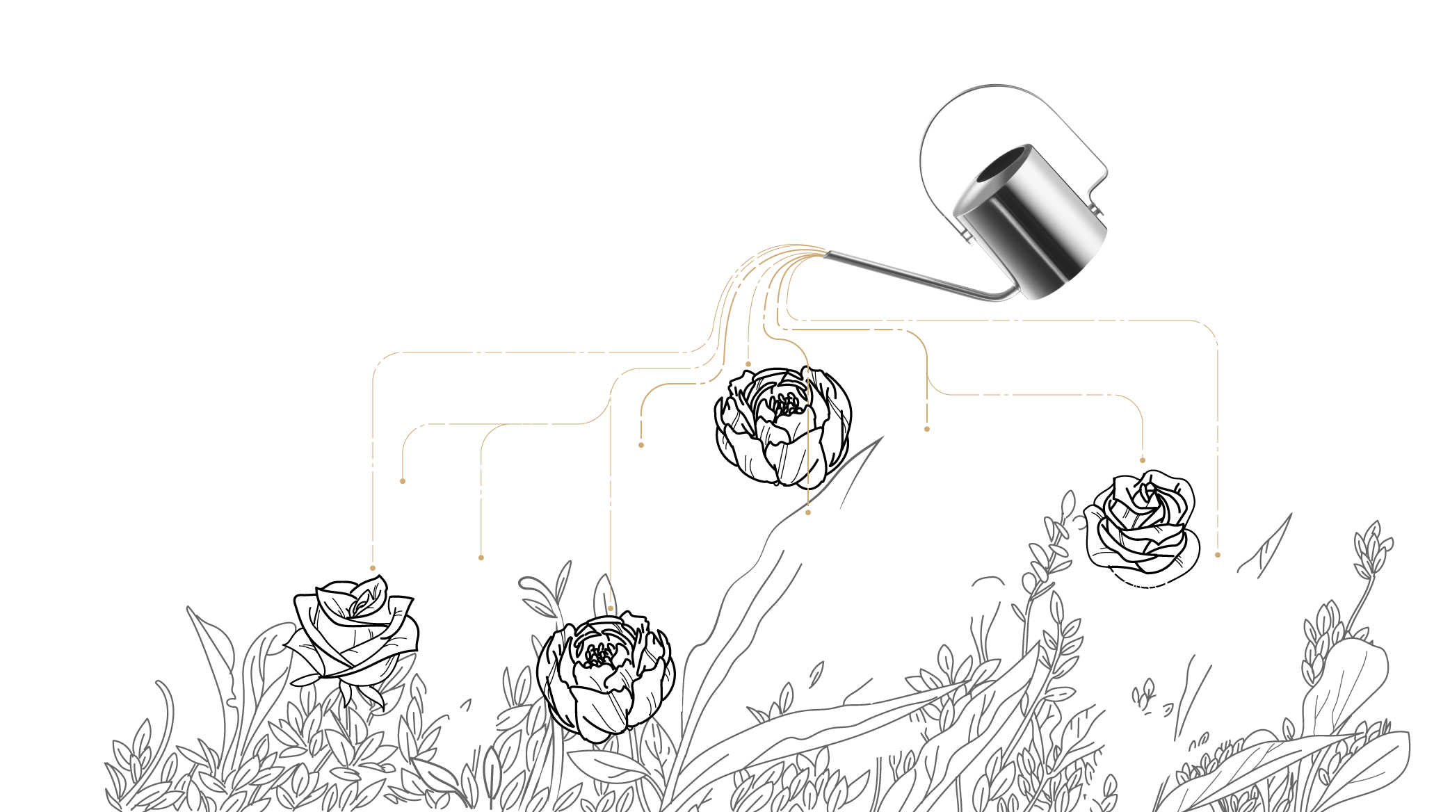 Can watering flowers