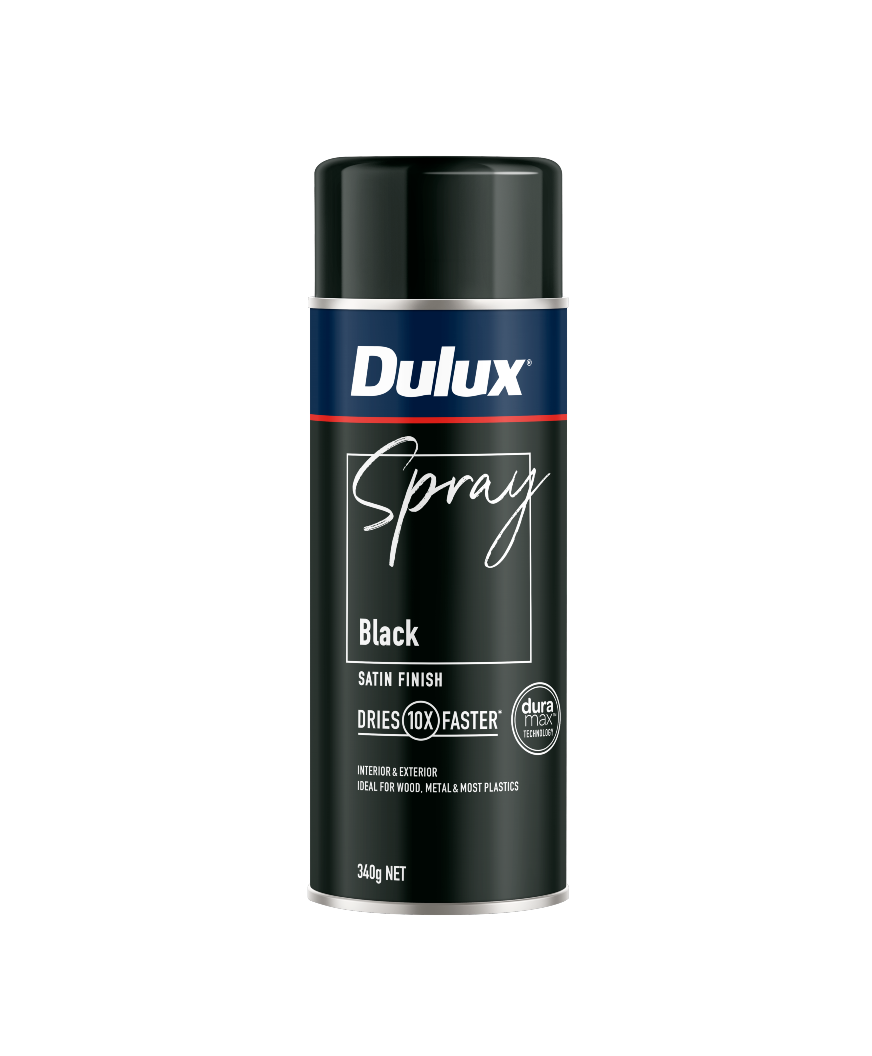Dulux Spray Black Satin 340g