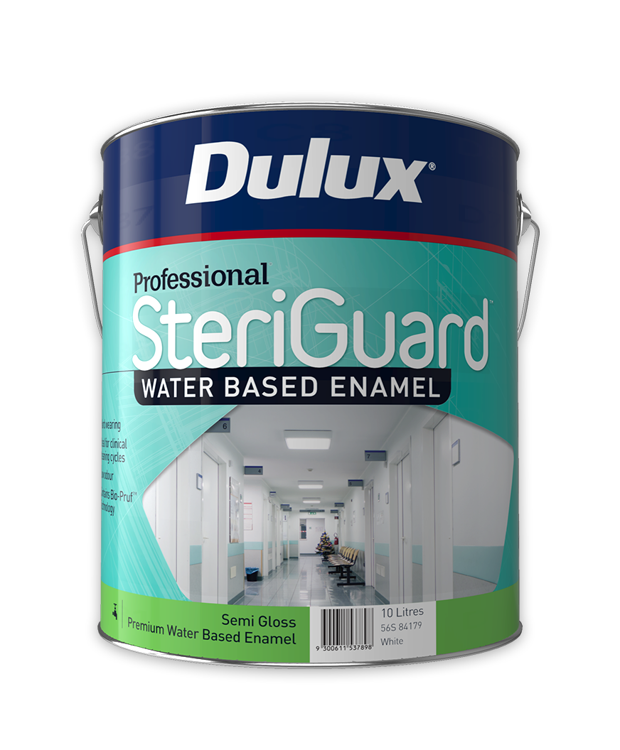 Dulux Professional SteriGuard Water Based Enamel Semi Gloss