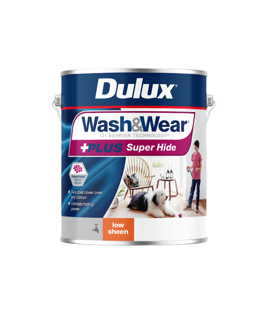 Dulux Wash&Wear Plus Super Hide Low Sheen 4L NZ