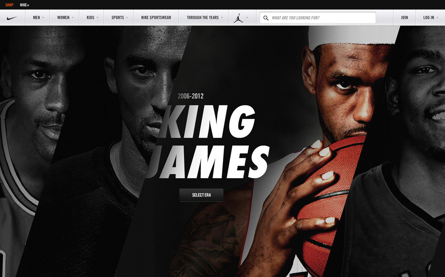 Nike Basketball concept website creative design UK