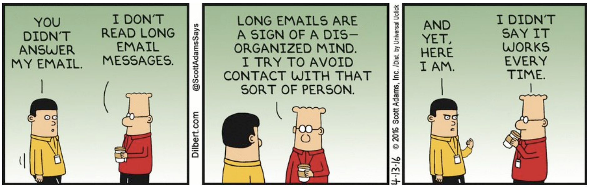 Dilbert can be right sometimes.