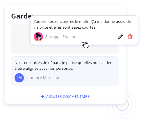 Commentaires Illustration des commentaires