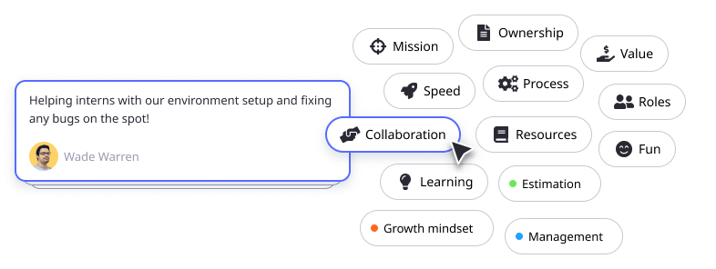 Comment topics Retrospective comment topics example