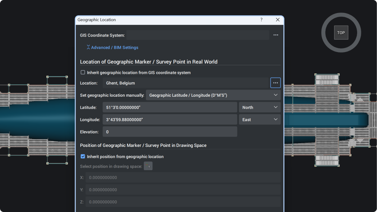 Advanced settings for geographic location Advanced settings for geographic location