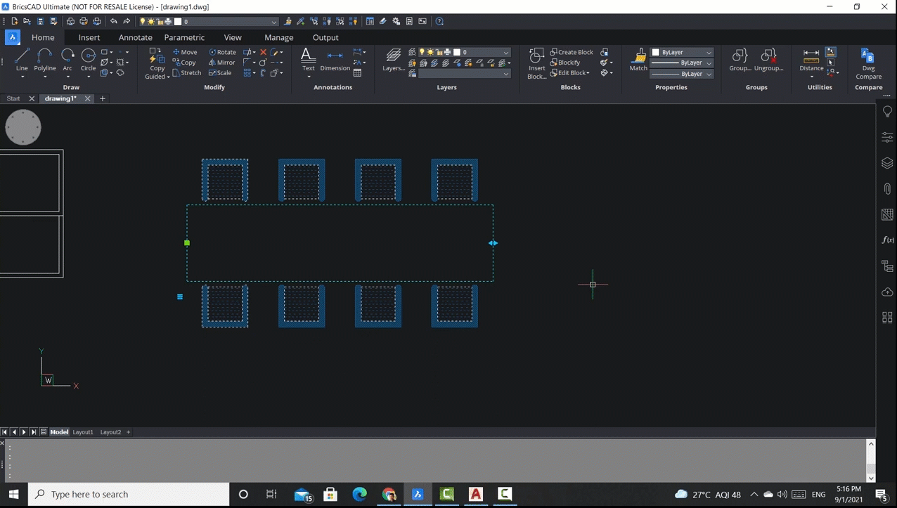 Dynamic block editing with Dynamic Grips - Tuesday Tips- Block-Table-Grip-2