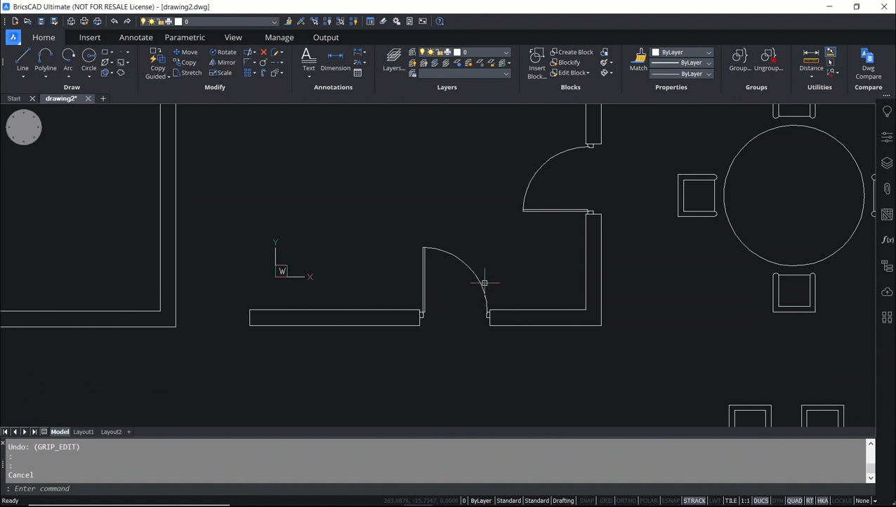 Dynamic block editing with Dynamic Grips - Tuesday Tips- Flip-Grip-1