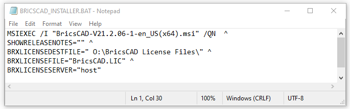 2-BRICSCAD INSTALLER-BAT