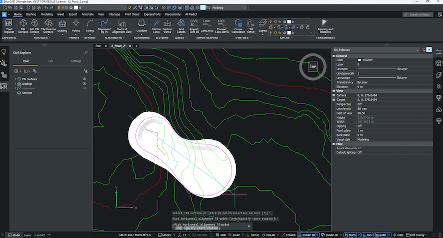 civil sections - tin surface - alignment - v26 civil sections - tin surface - alignment - v26