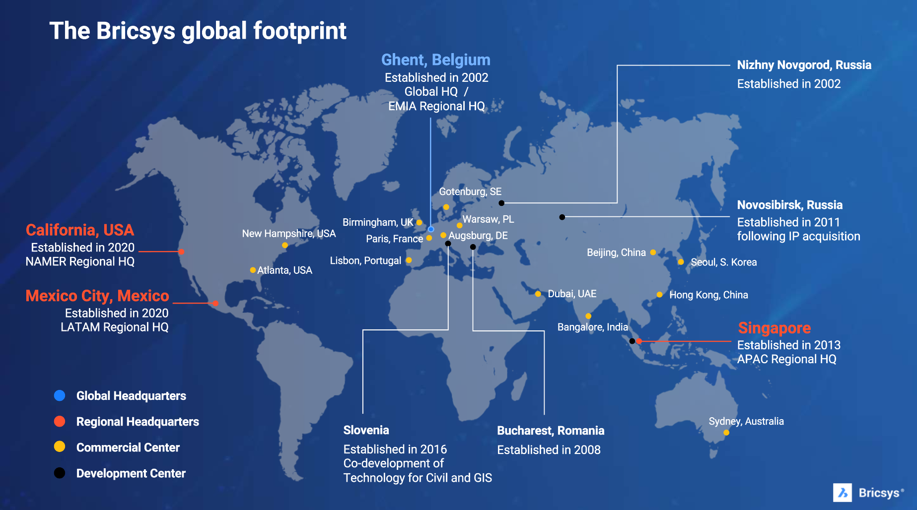 Bricsys-Global-Footprint