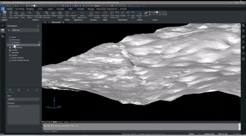 Point Cloud to TIN in BricsCAD V23.2