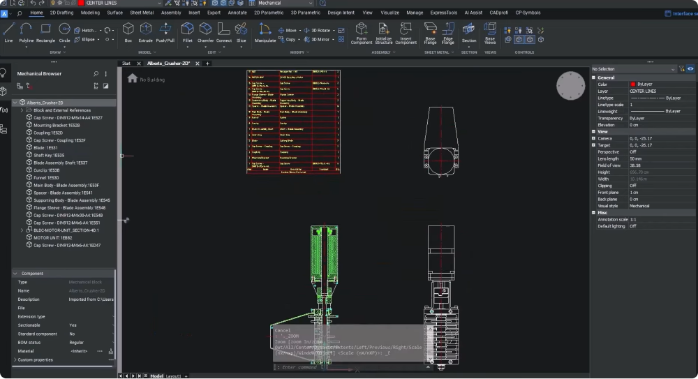 BricsCAD Mechanical