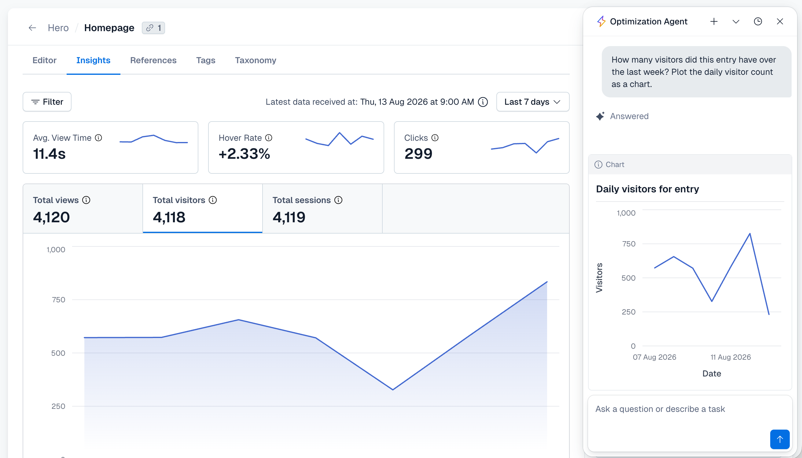 Contentful Personalization now includes Content Insights, Audience Insights, and Benchmarks