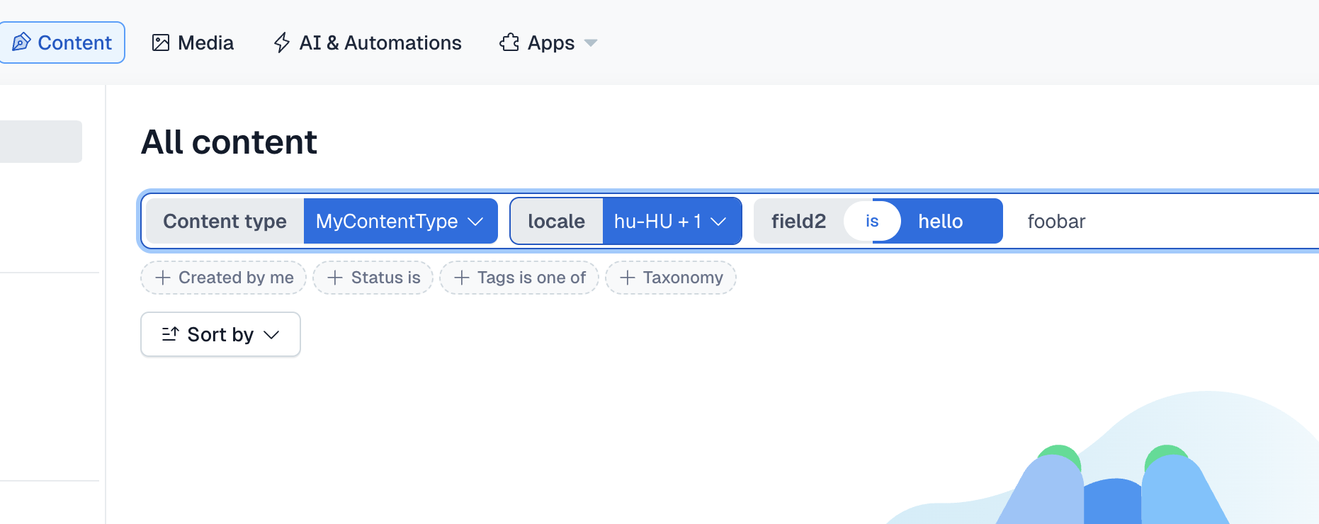 locale search filtering