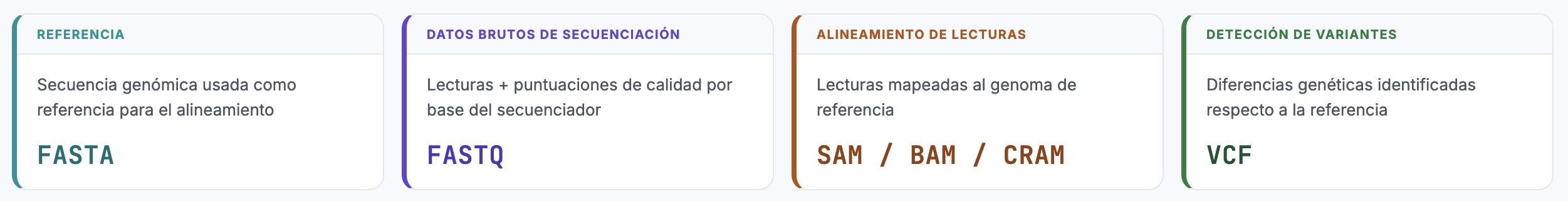 Fortamo de archivos