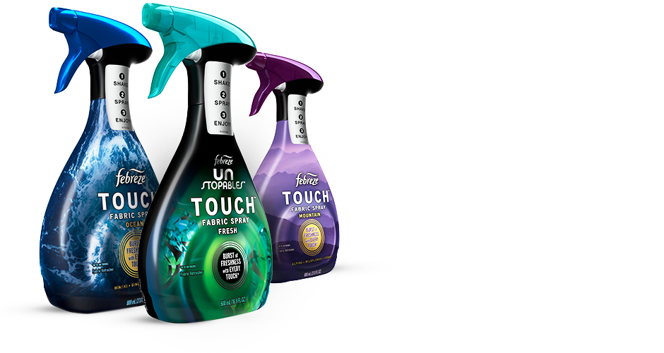 Febreze Touch Fabric Spray, Ocean & Unstopables Fresh (27 fl. oz., 2 pk.) -  Sam's Club