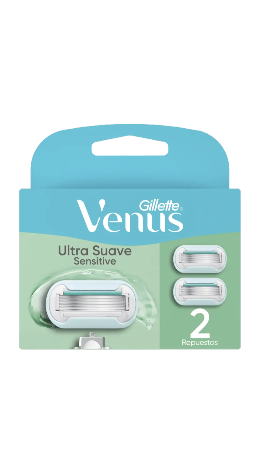 Cartucho Rastrillo Gillette Venus Ultra Suave Sensitive