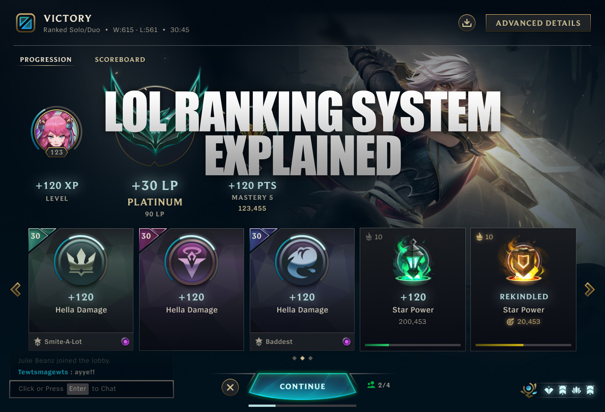 The League of Legends Ranking System uses a hidden Matchmaking Rating (MMR) to determine your skill level and match you with players of similar ability. Though your exact MMR is kept secret, the results of it are reflected in your rank, tier, division, and League Points (LP).