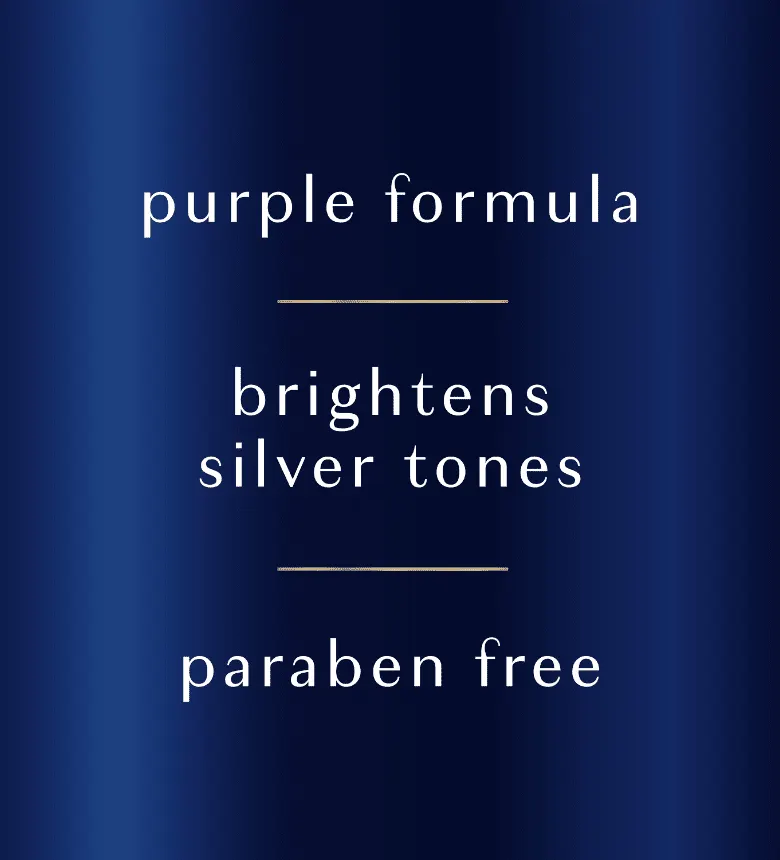 Purple Shampoo for Silver and Gray Hair