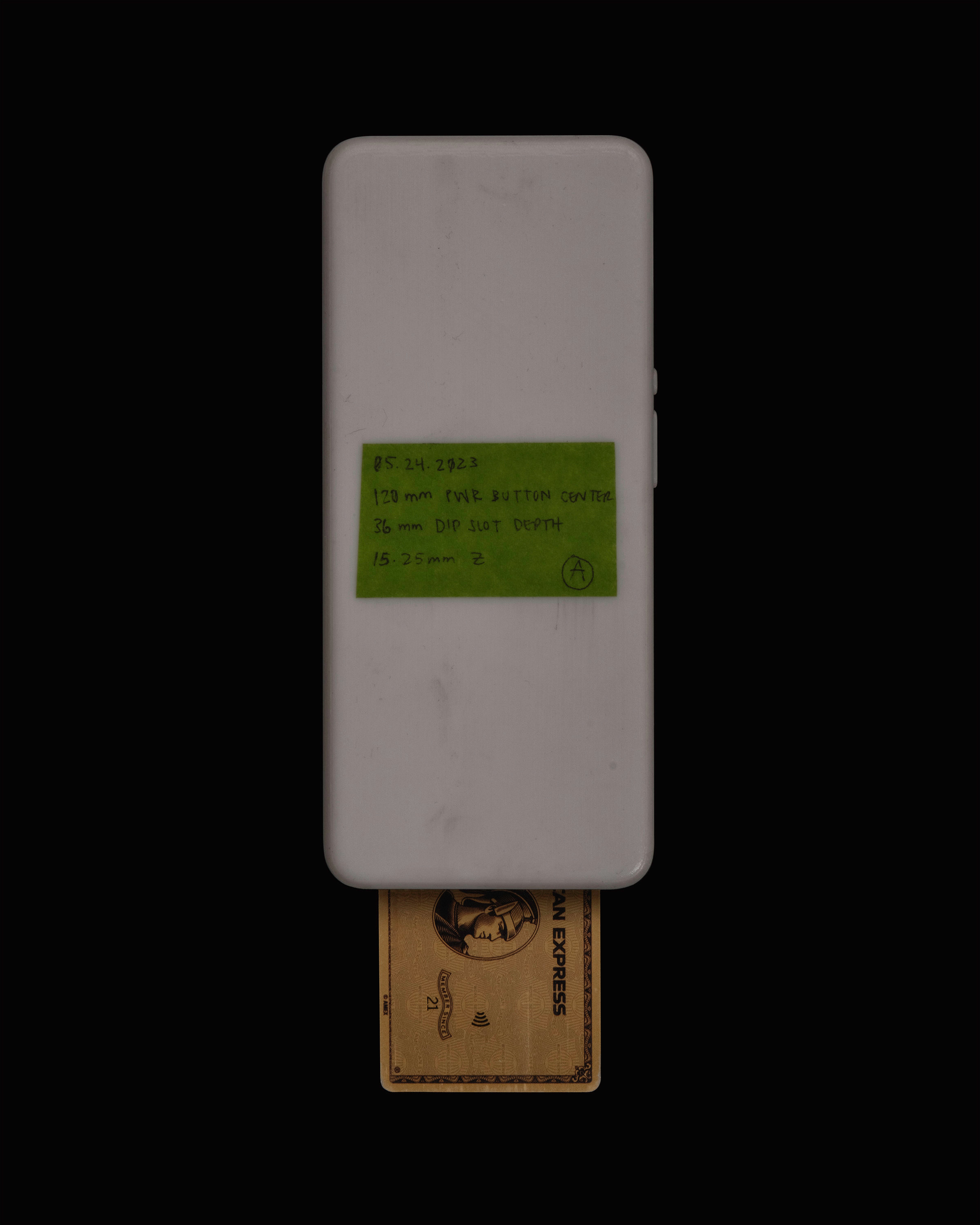 3D print and early components of Square Handheld 1