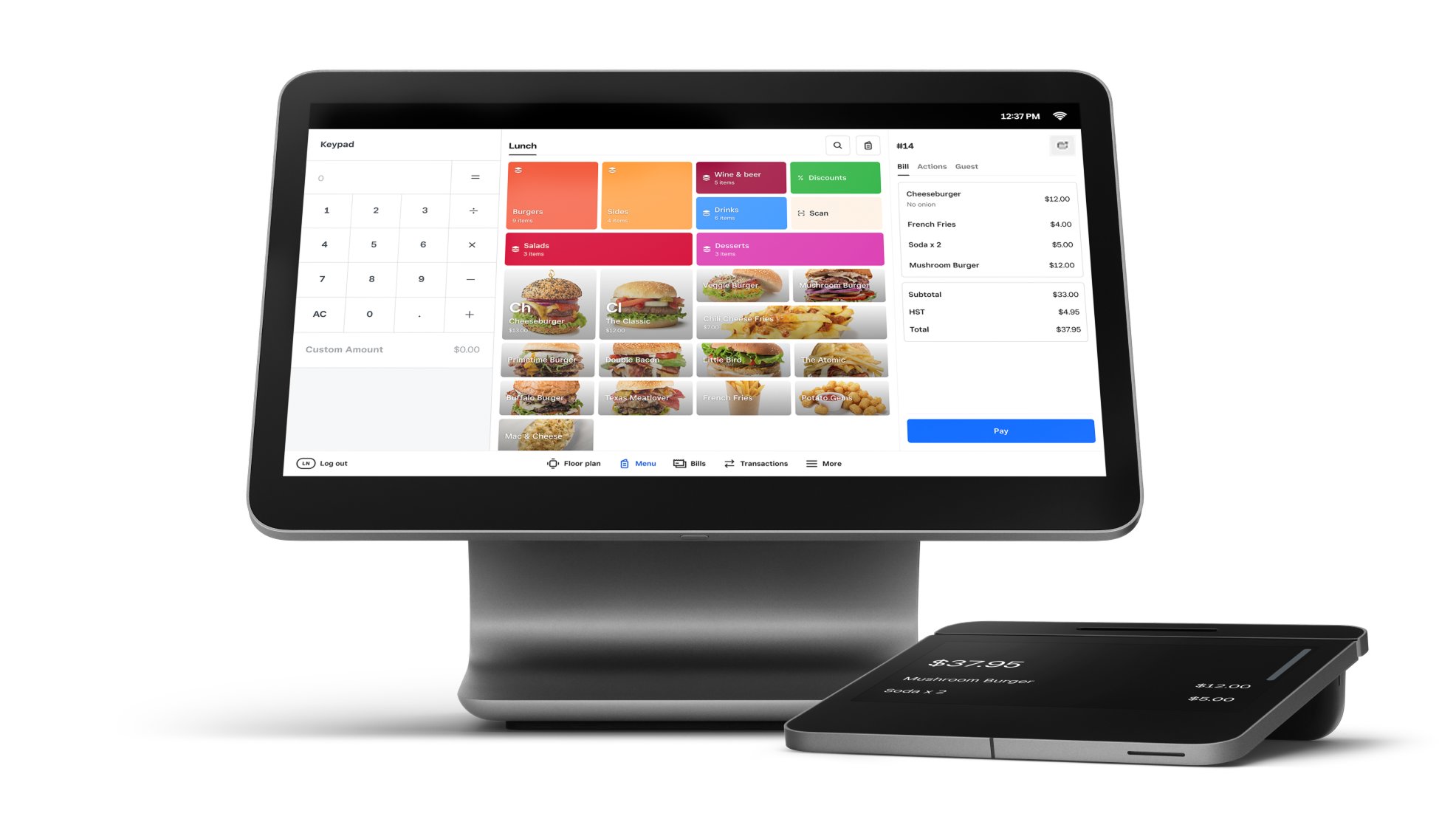 quick service register restaurants