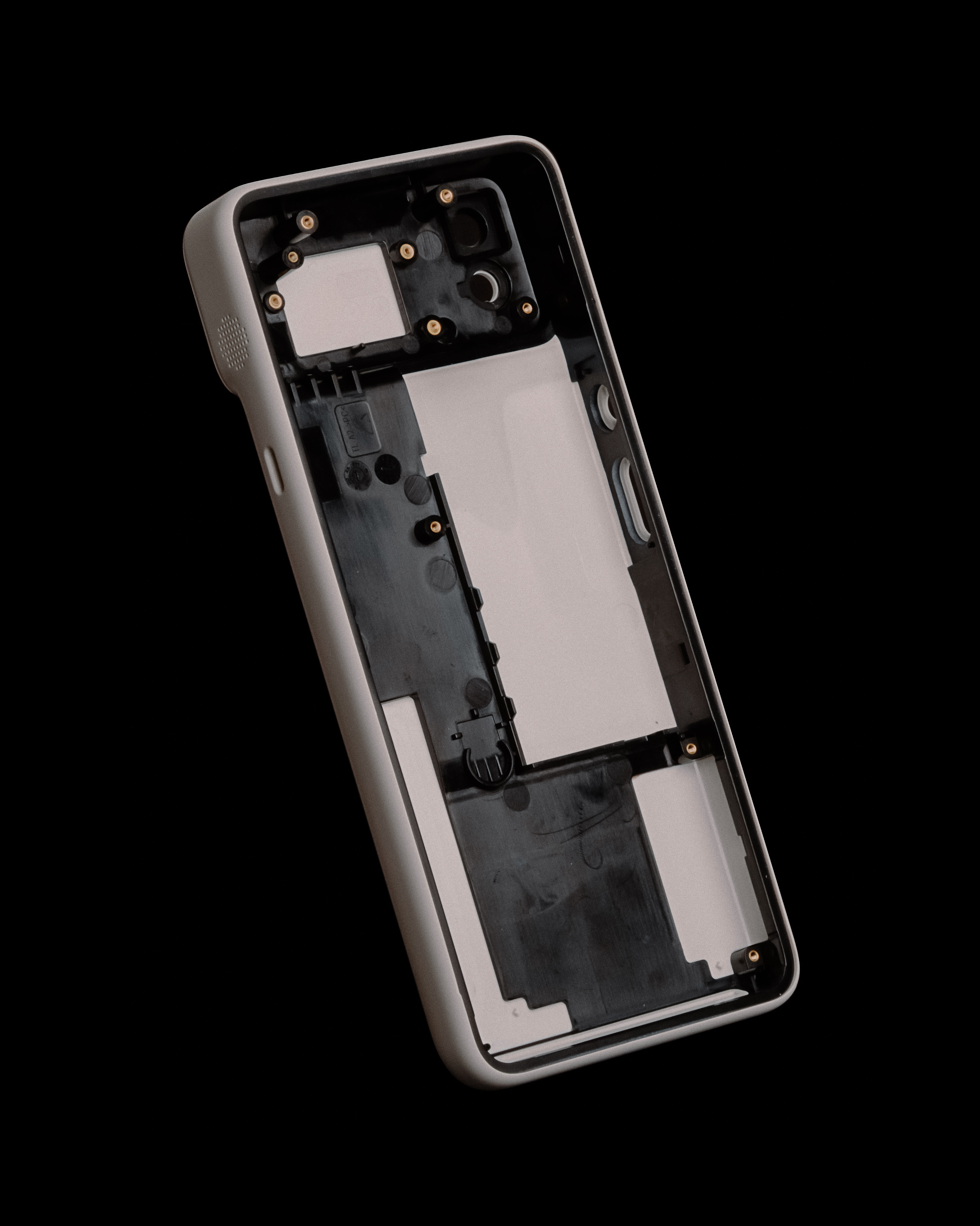 3D print and early components of Square Handheld 2