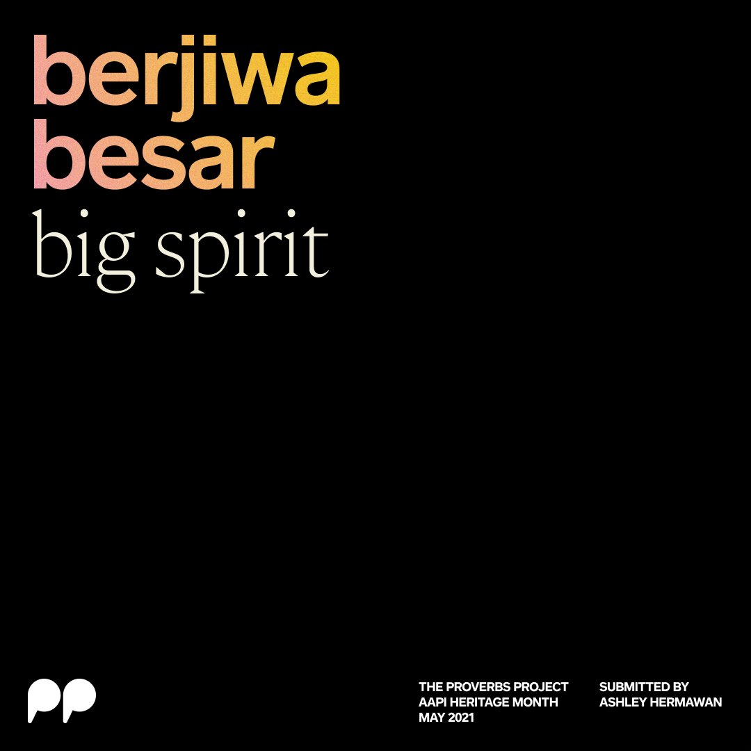 An instagram tile with the quote "Big spirit" on a black background