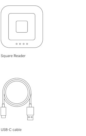 Square Reader in the box