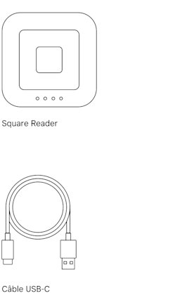 Square Reader in the box