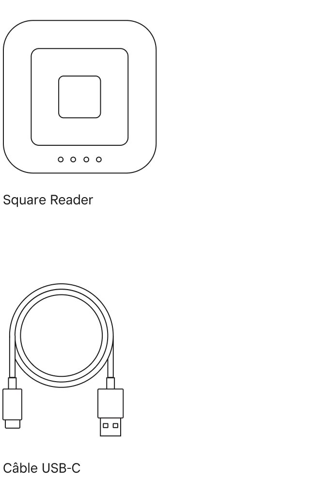 Square Reader in the box