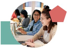 photo-illustration of people working on laptops