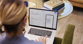 Conversational commerce text messaging on tablet