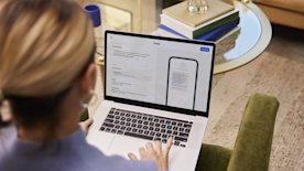 Conversational commerce text messaging on tablet