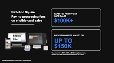 A hospitality team using Square to take orders and payments
