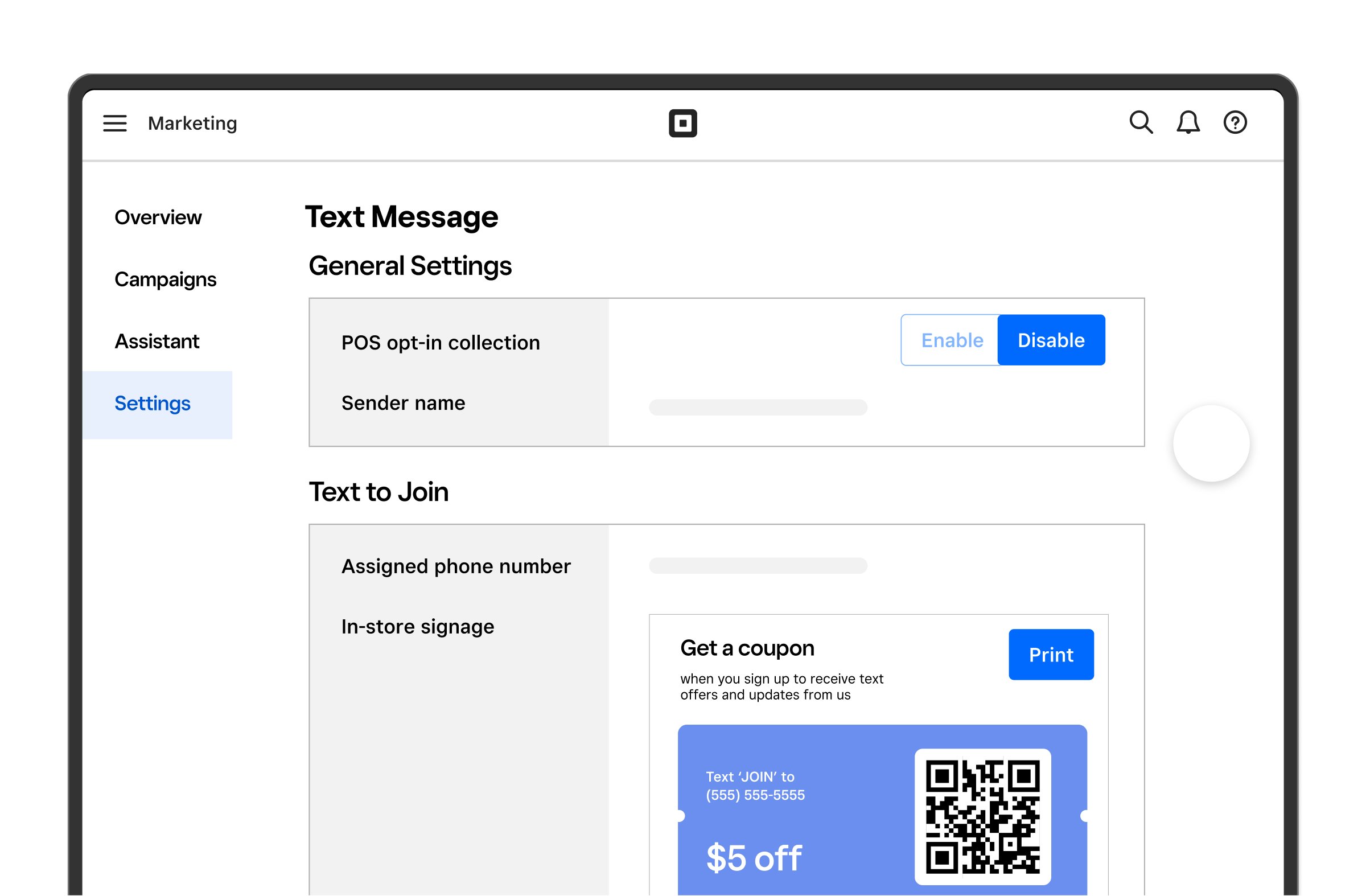 Campaña de marketing por mensaje de texto