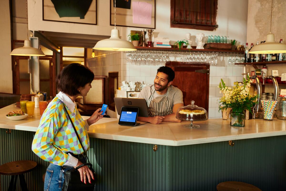 Square POS at brewery