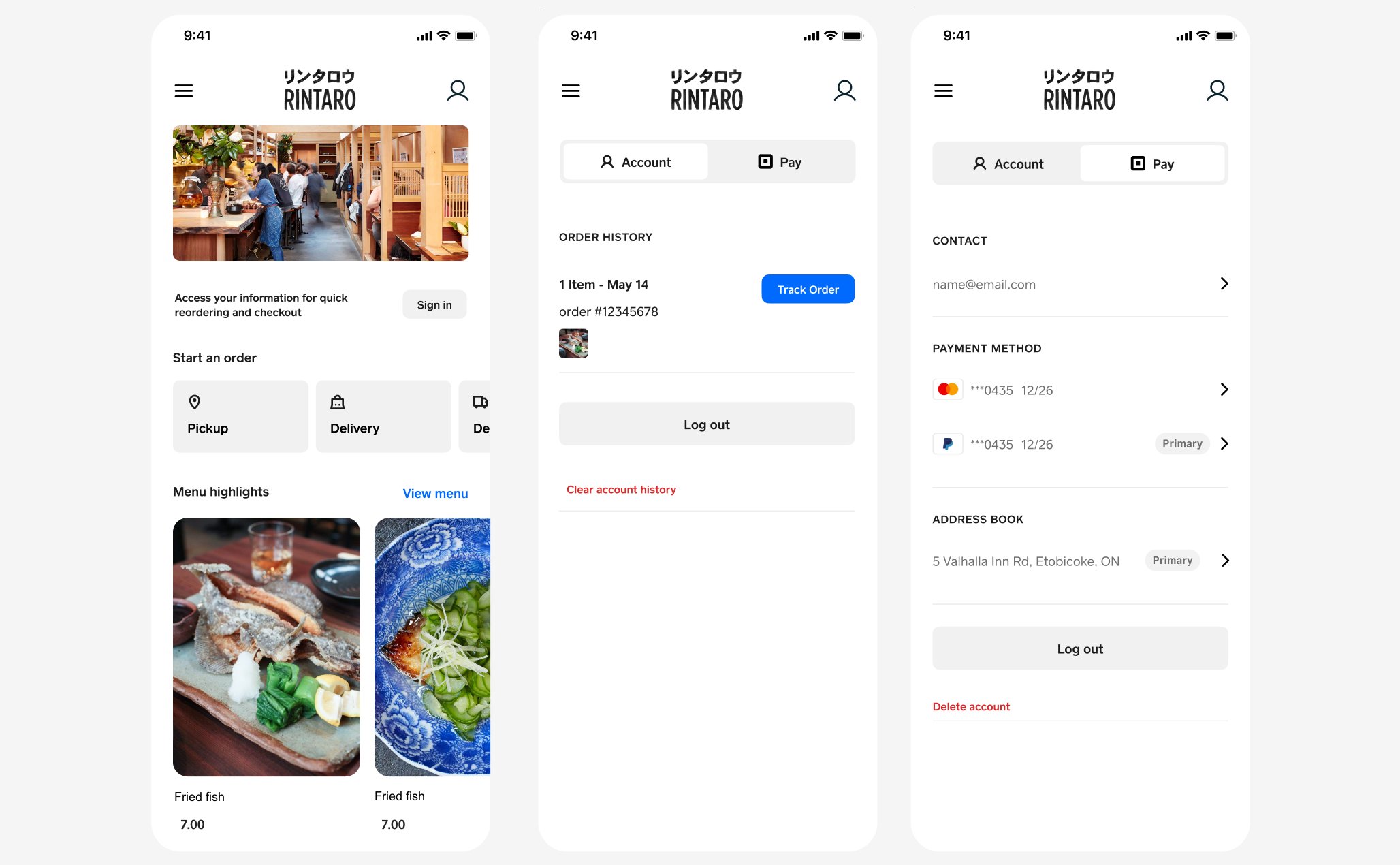 Square Online Customer Accounts and Personalized Order Screens