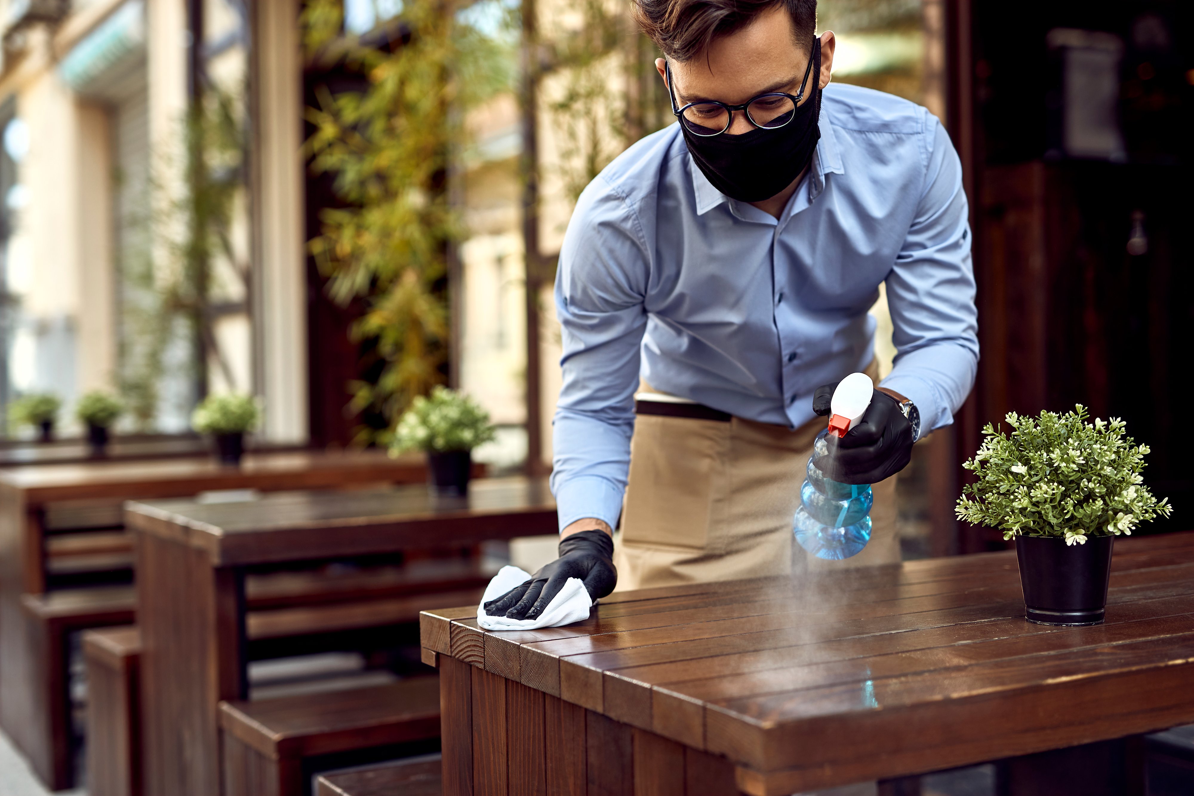 Offering outdoor shopping and services during COVID-19