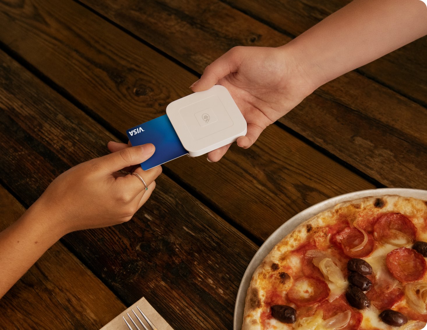 PD06359 - Reader Card Insert Pizza Visa Blue